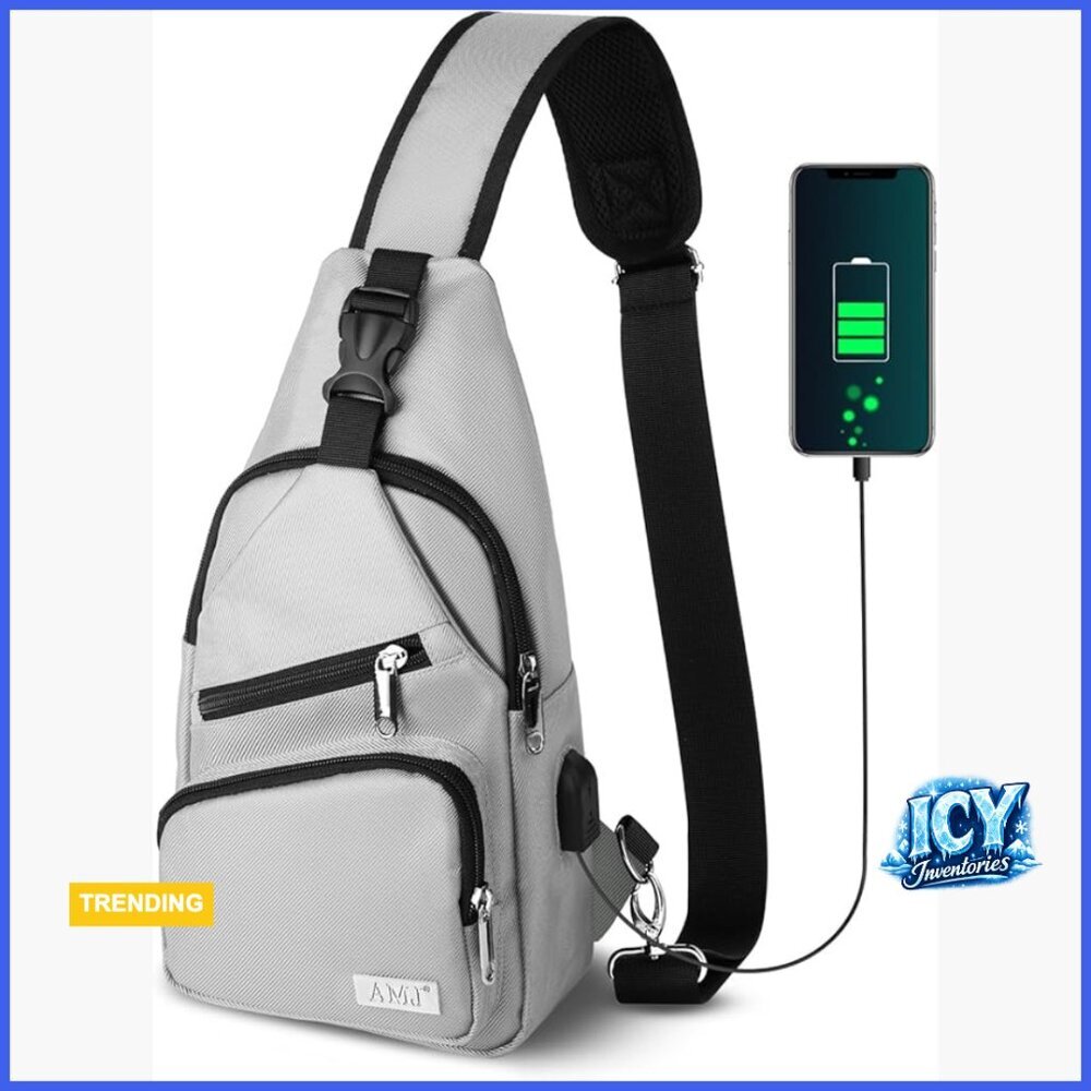 Nylon Sling Backpack Daypack for Hiking Travel Crossbody
